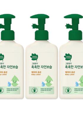 韩国直邮GreenFinger绿手指儿童身体乳西班牙橄榄油补水锁水正品