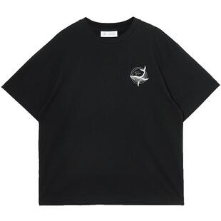 杰克琼斯男装2026年春季新款鲸鱼印花男士短袖T恤纯色打底衫宽松