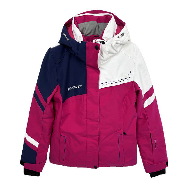 WHSROMA女滑雪衣冬季夹棉外套防水双板冲锋衣开衫户外保暖553010