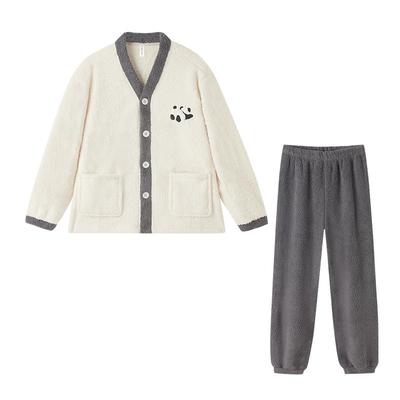 BE熊猫珊瑚绒情侣冬季冬款