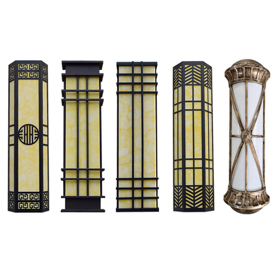 户外防水壁灯新中式仿云石灯室外售楼部小区大门庭院围墙外墙壁灯