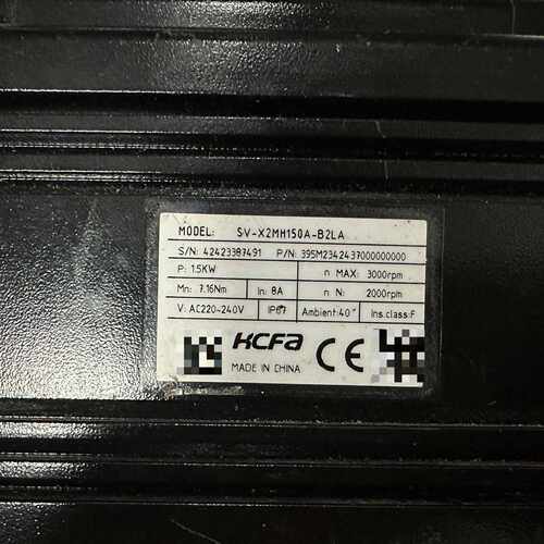 询禾川伺服电机 SV-X2MH150A-B2LA 1.5kw