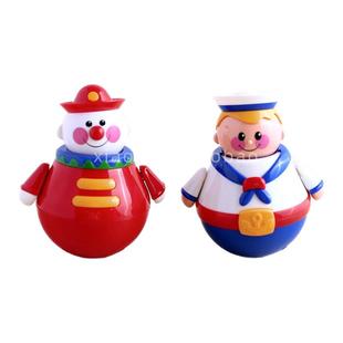 圆滚滚不倒翁~英国tolo宝宝不倒翁小丑水手卡通经典互动安抚玩具