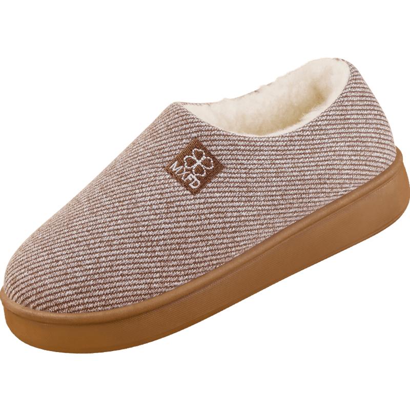 棉拖鞋女冬加绒加厚保暖2025羊毛老北京棉鞋老年人老人居家妈妈鞋