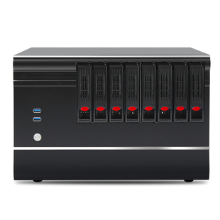 8盘位nas机箱热插拔硬盘matx主板插全高显卡黑群晖万由存储服务器