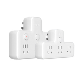 得力多功能插座转换器插排扩展电源插头转换插头多插位大功率家用