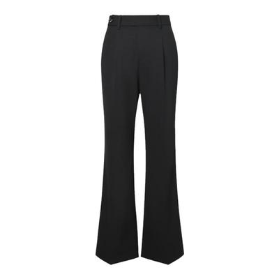 IDPAN品牌女装微喇裤百搭通勤百搭显瘦显高显腿长喇叭裤高腰裤子