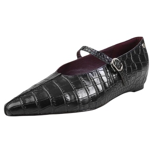 网红推荐 Literary舒适百搭尖头内增高单鞋女鞋2025秋冬头层牛皮