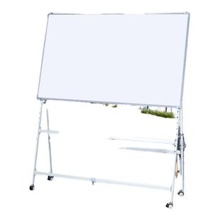 移动式滚轮支架式斜放活动磁性大白板可擦写办公室写字板家用儿童立式讲课教学培训会议大黑板绿板记事看板
