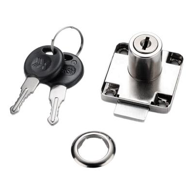 办公室抽屉锁老式橱柜锁家具柜子锁加长双开门锁柜台锁斜舌锁锁具