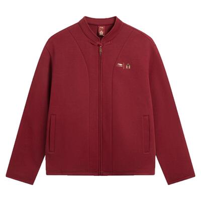 李宁冬季男女同款宽松开衫卫衣