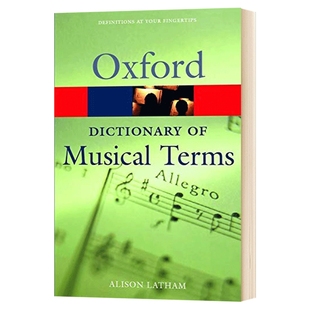 华研原版 牛津音乐术语词典 英文原版 Oxford Dictionary of Musical Terms 英文版字典工具书 进口原版书籍