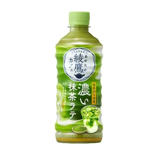 日本进口 可口可乐绫鹰浓厚宇治抹茶拿铁饮料440ml奶茶浓郁绿茶饮