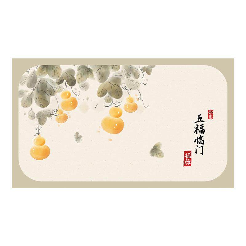 中式葫芦贴纸灶台墙贴厨房防油贴画墙壁纸橱柜贴2025蛇年新年装饰