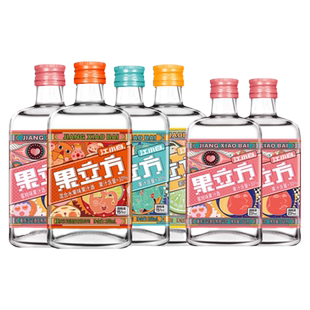 江小白果立方168ml白葡萄蜜桃混合水果卡曼橘柚子甜酒果汁酒