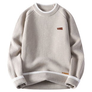 毛衣男款冬季加厚青少年学生针织衫男士内搭初高中男孩痞帅打底衫