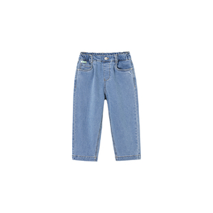 BLUEDOG蓝狗韩国秋冬新款经典牛仔老爹裤百搭透气经典牛仔长裤