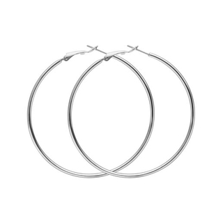 backto2000s 千禧古早感女团同款素圈耳环银色夸张大耳饰耳钉耳圈