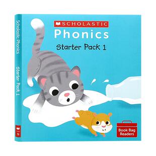 学乐自然拼读入门 8册套装 英文原版绘本 Phonics starter pack 1 Book Bag Readers 语法学习入门 全彩插图 Scholastic