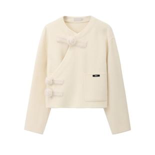 REVAN芮范设计师款新中式盘扣双面呢外套RM10301051