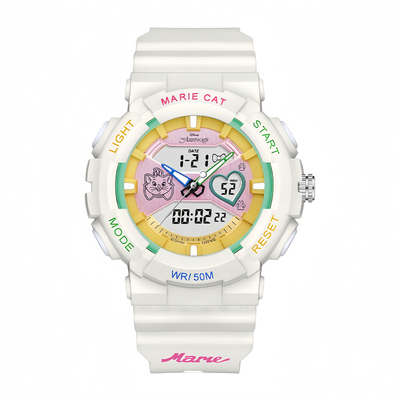 迪士尼玛丽猫高颜值女学生电子表