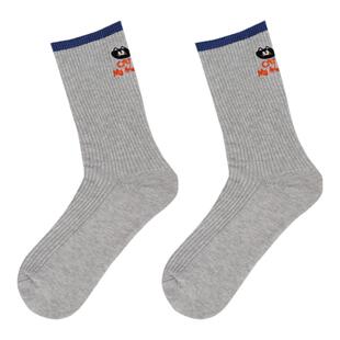 猫吃鱼袜子早秋2025超火网红爆款韩系ins风左右不对称学院风灰色