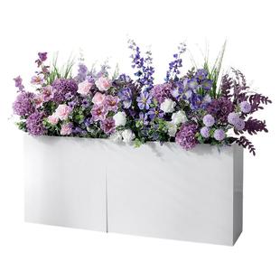 仿真绿植造景组合隔断花槽花箱仿生假花植物仿真花室内景观装饰花