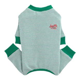 sniff宠物狗狗猫咪春季四脚条纹打底衫泰迪比熊雪纳瑞小型犬衣服