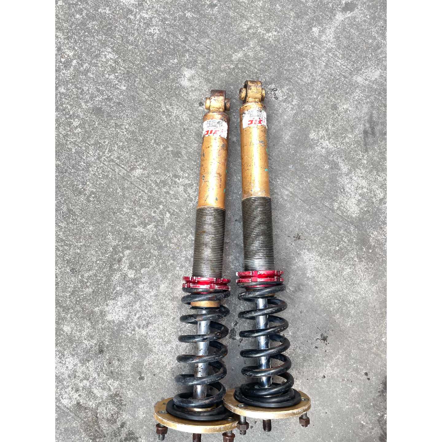 议价JIC绞牙避震弹簧一对,二手拆机,实物拍摄,有意私聊