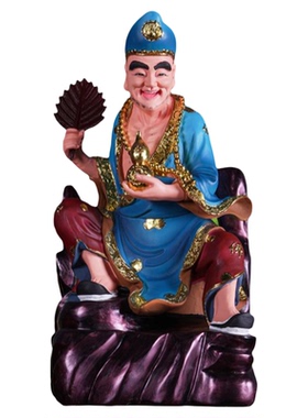 活佛济公像室内供佛堂道济和尚