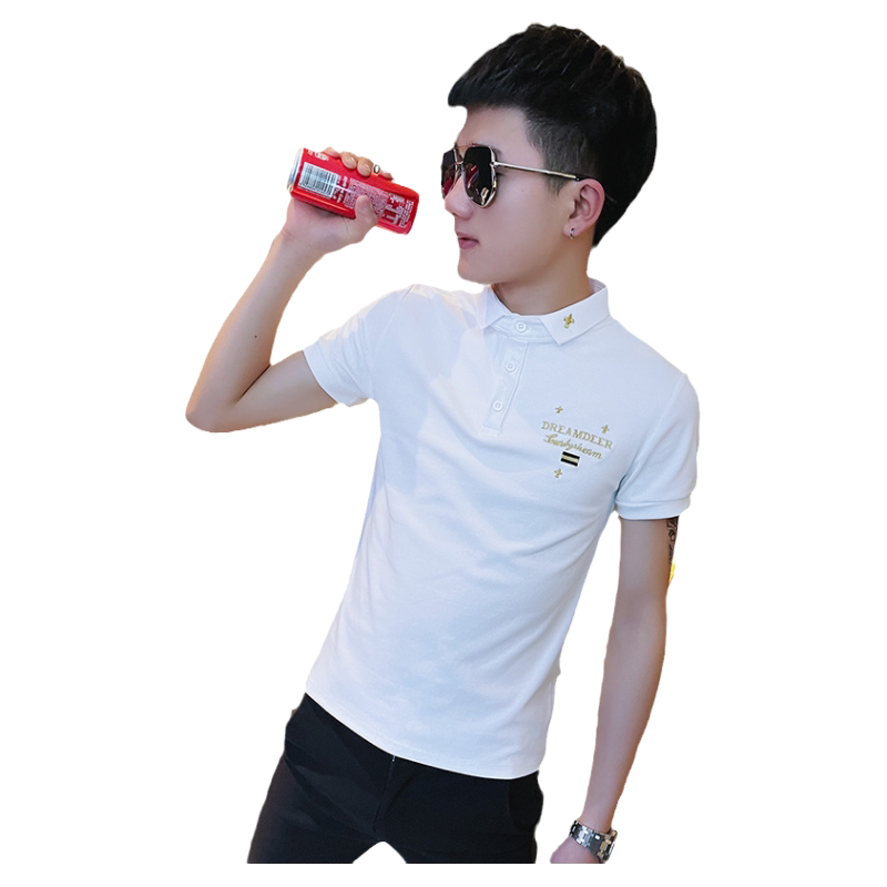 精神男士潮流春夏装POLO衫
