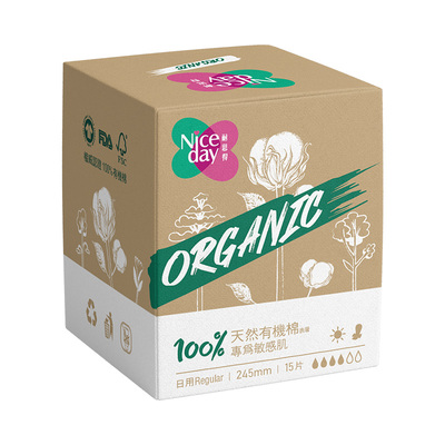 Niceday耐思得进口有机棉卫生巾