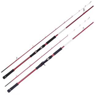 奥林帕斯OSCB Ⅲ 挑战三代中国红太极银近海船钓竿枪柄直柄海钓竿