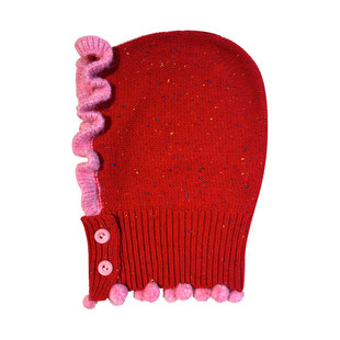 有蒂棵棵原创针织毛线帽子冷帽防风保暖女秋冬季百搭个性新年帽