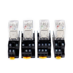 小型中间继电器带灯HH52P/53P/54P/62P/63P/64P金触点AC220VDC24V