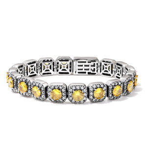 唐草朋克光身镀s925银手链韩版时尚情侣手链男友礼物