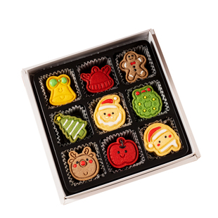 圣诞节礼物手工曲奇饼干礼盒装零食限量糖霜自制创意姜饼人小饼干
