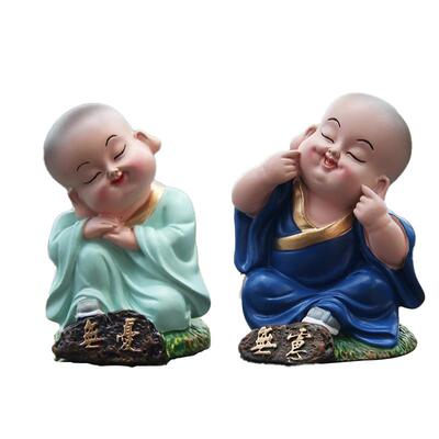 摆件小和尚公仔车内饰品中控台