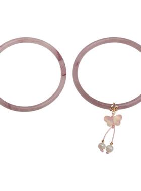 一步一响琉璃手镯女新中式搭汉服手链闺蜜国风精致清冷感国潮手饰