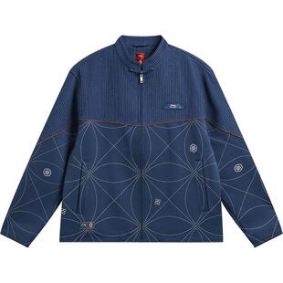 李宁故宫联名外套男2026新款新年开衫冬季棒球服休闲运动服夹克