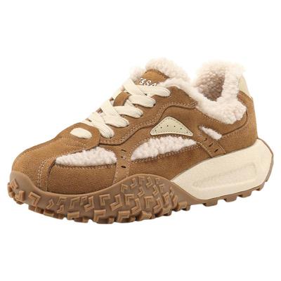 星期六加绒德训鞋女款保暖棉鞋