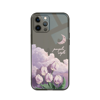 适用于苹果全系列透明壳油画风