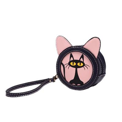 卡通风零钱袋撞色复古硬币包新款