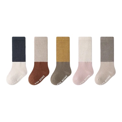 婴儿袜子宝宝秋冬季韩版新生儿比纯棉A类中筒袜婴幼儿地板袜无骨