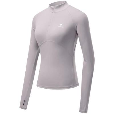 骆驼运动速干T恤女2025夏季新款修身紧身长袖跑步健身瑜伽服上衣