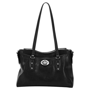 JTB无界公文包.新款轻奢黑色大容量托特包女休闲高级单肩斜挎大包