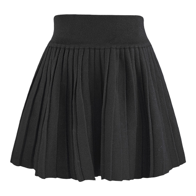 JUNGLEME百褶裙通勤毛织半裙