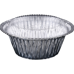 一次性锡纸碗煲仔饭锡纸盒烧烤打包圆形外卖带盖商用花甲粉专用碗