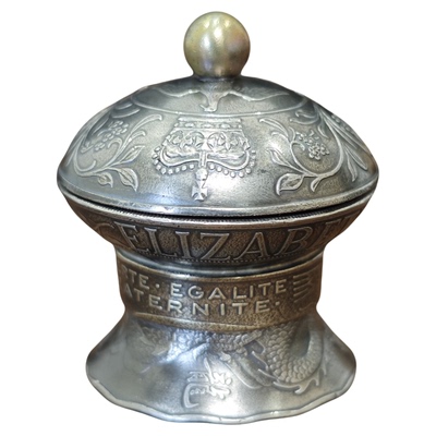 英国一克朗硬币小烛台创意摆件