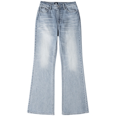 【张凌赫代言】Lee427标准高腰喇叭五袋款浅蓝女牛仔裤潮流A08861